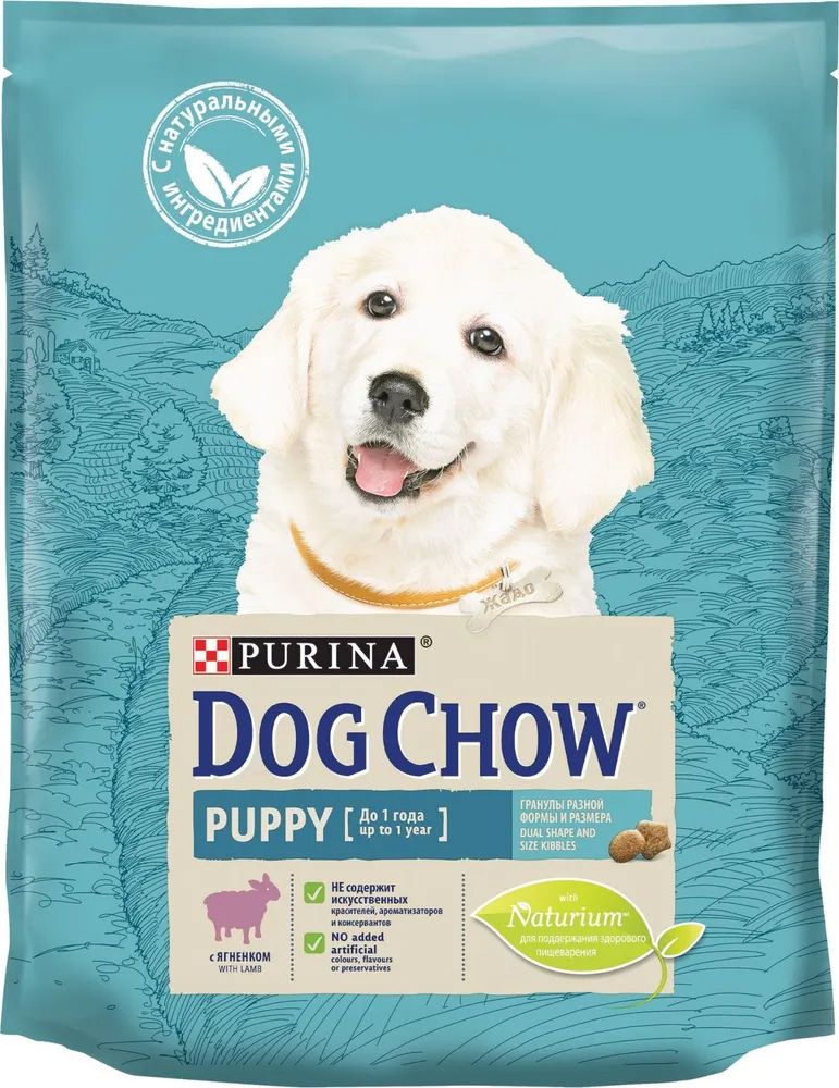 

Сухой корм для щенков до 1 года Dog Chow Ягненок 8шт по 800г