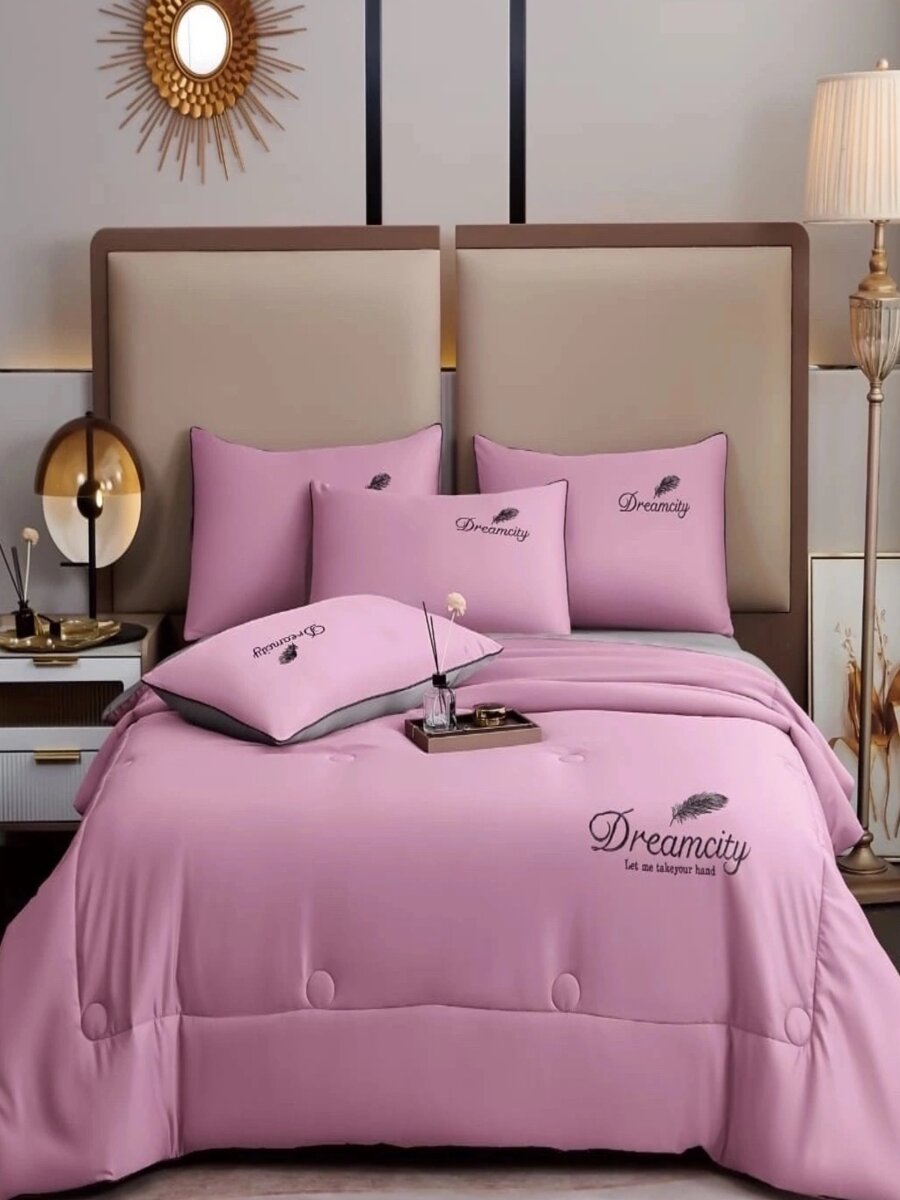 

Постельное белье Amazing textiles евро с одеялом простынь на резинке, Окнр