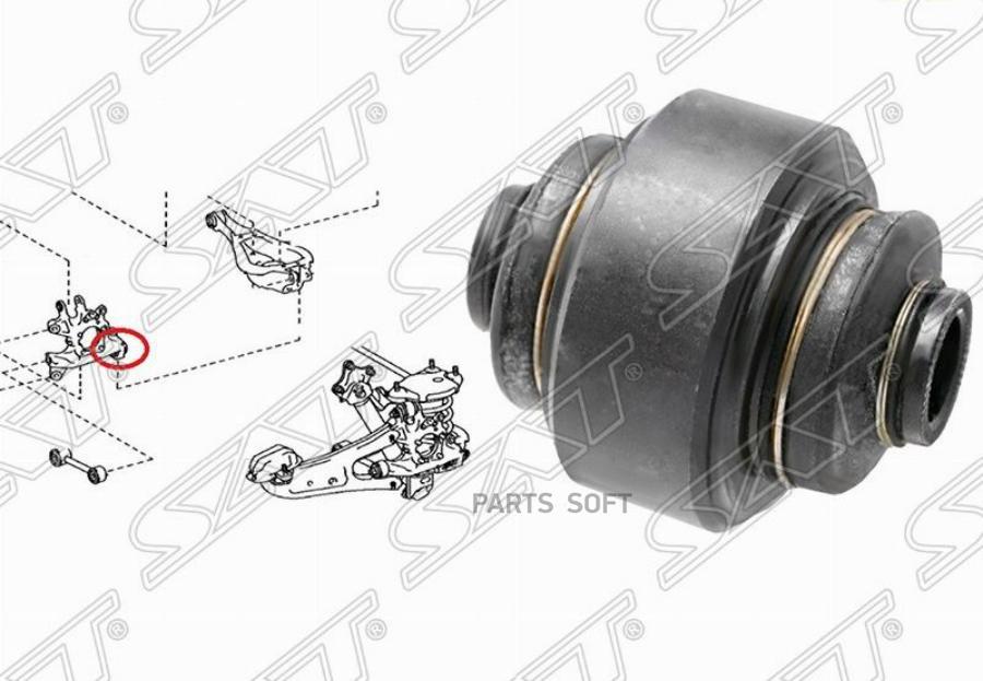 

Сайлентблок задней цапфы lexus rx270/350/450h agl10/ggl10 2008- SAT ST4230548060U