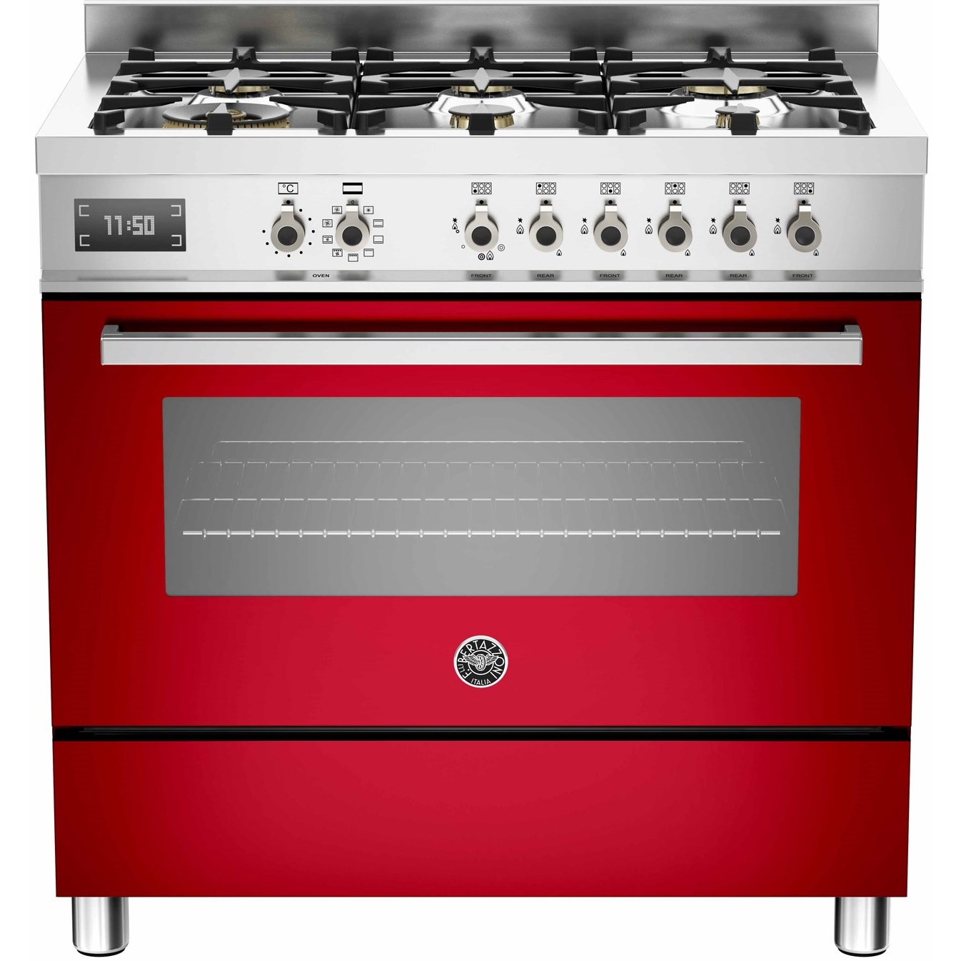 фото Комбинированная плита bertazzoni pro906mfesrot