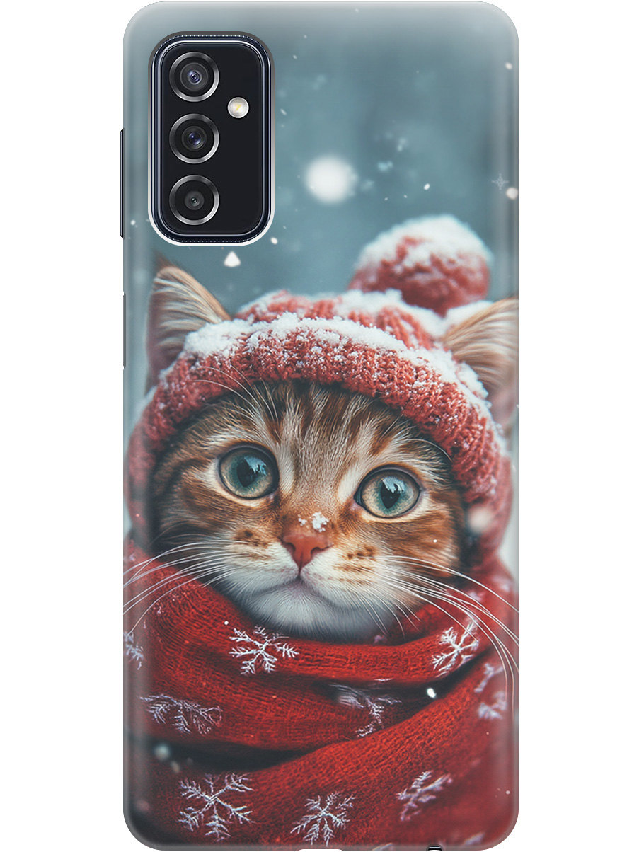 

Силиконовый чехол на Samsung Galaxy M52 5G с принтом "Котик и снегопад", Прозрачный;белый;желтый;красный;синий, 734082112