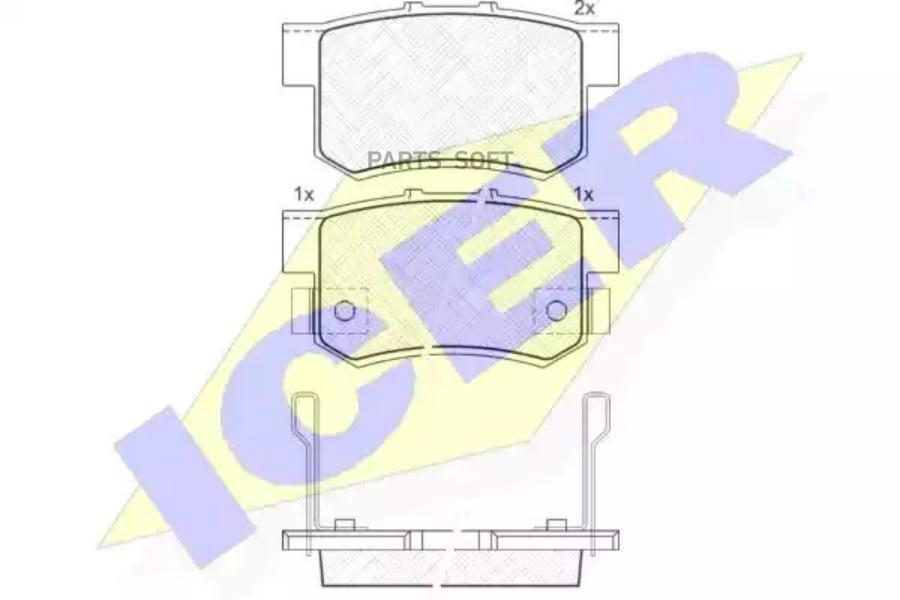 

Колодки торм.зад. HONDA Accord 1,8-2,3 93-> ,Legend 2,7-24v 87-91 ,ROVER 620/623 94-> ICER