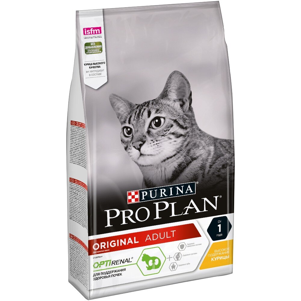 

Сухой корм для кошек Pro Plan курица, 6шт по 1,5кг, PRO PLAN CAT ADULT CHICKEN для взрослых кошек с курицей (1,5 кг х 6 шт)