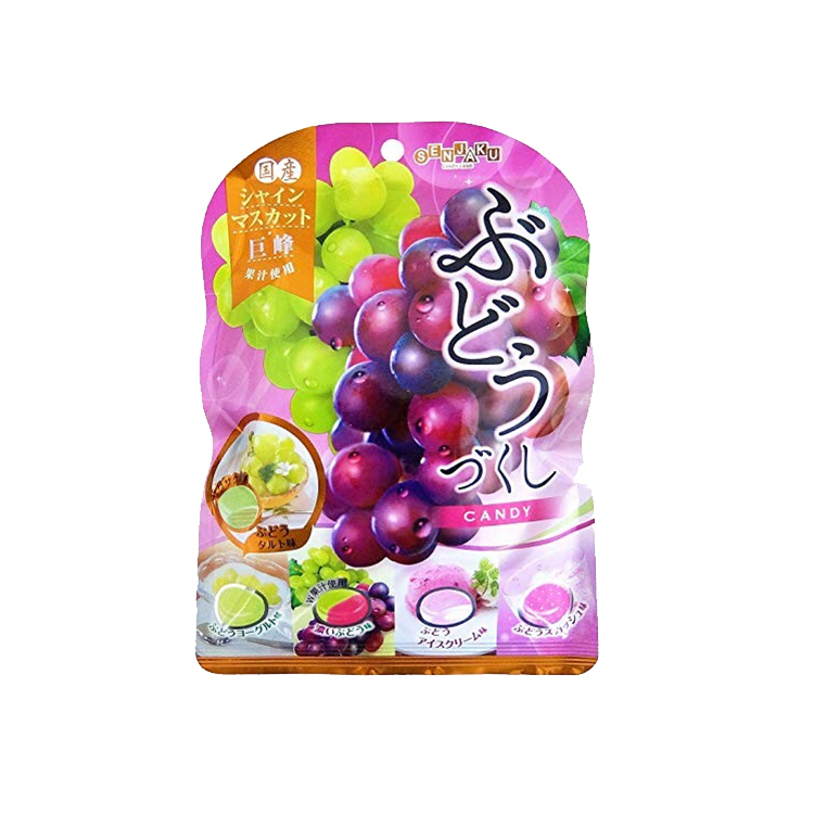 Леденцы Виноградное ассорти Senjaku, 85 г