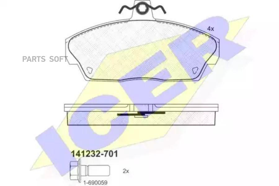 

Колодки торм.пер. LAND ROVER Freelander 1.8/2.0/DI/16V 02/98-11/00 ICER