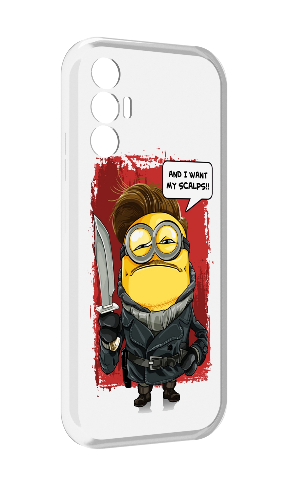 

Чехол MyPads миньон убийца для Tecno Pova 3, Прозрачный, Tocco