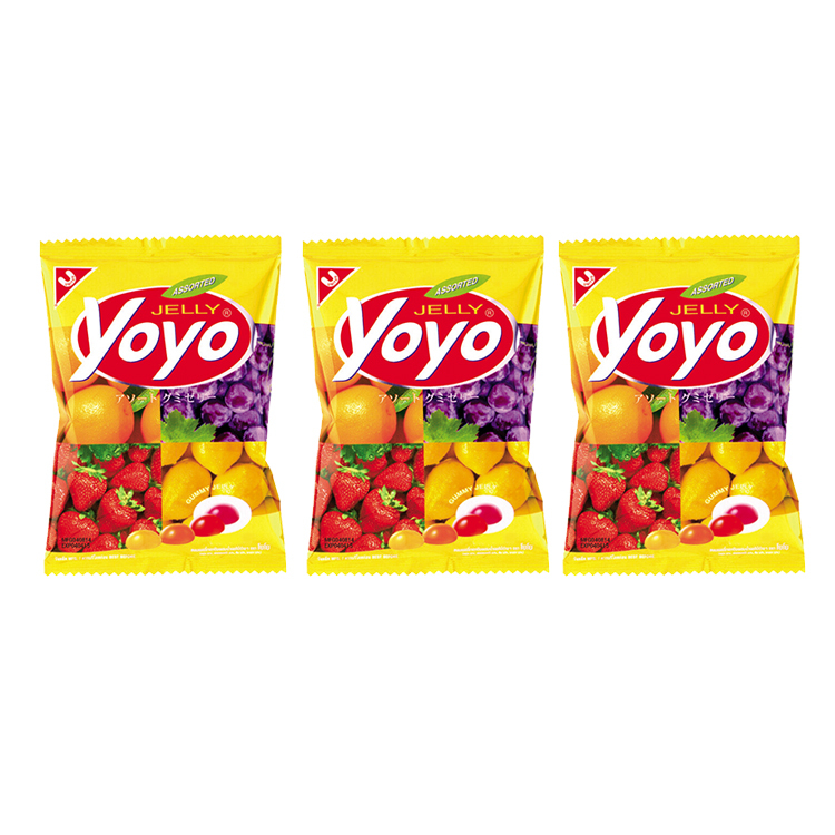 фото Конфеты yoyo желейные с фруктовым соком (3 шт. по 80 г)