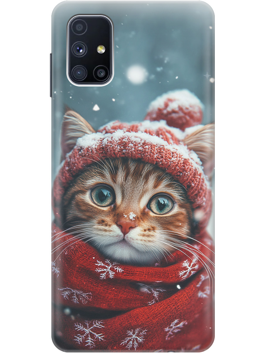 

Силиконовый чехол на Samsung Galaxy M51 с принтом "Котик и снегопад", Прозрачный;белый;желтый;красный;синий, 723412512