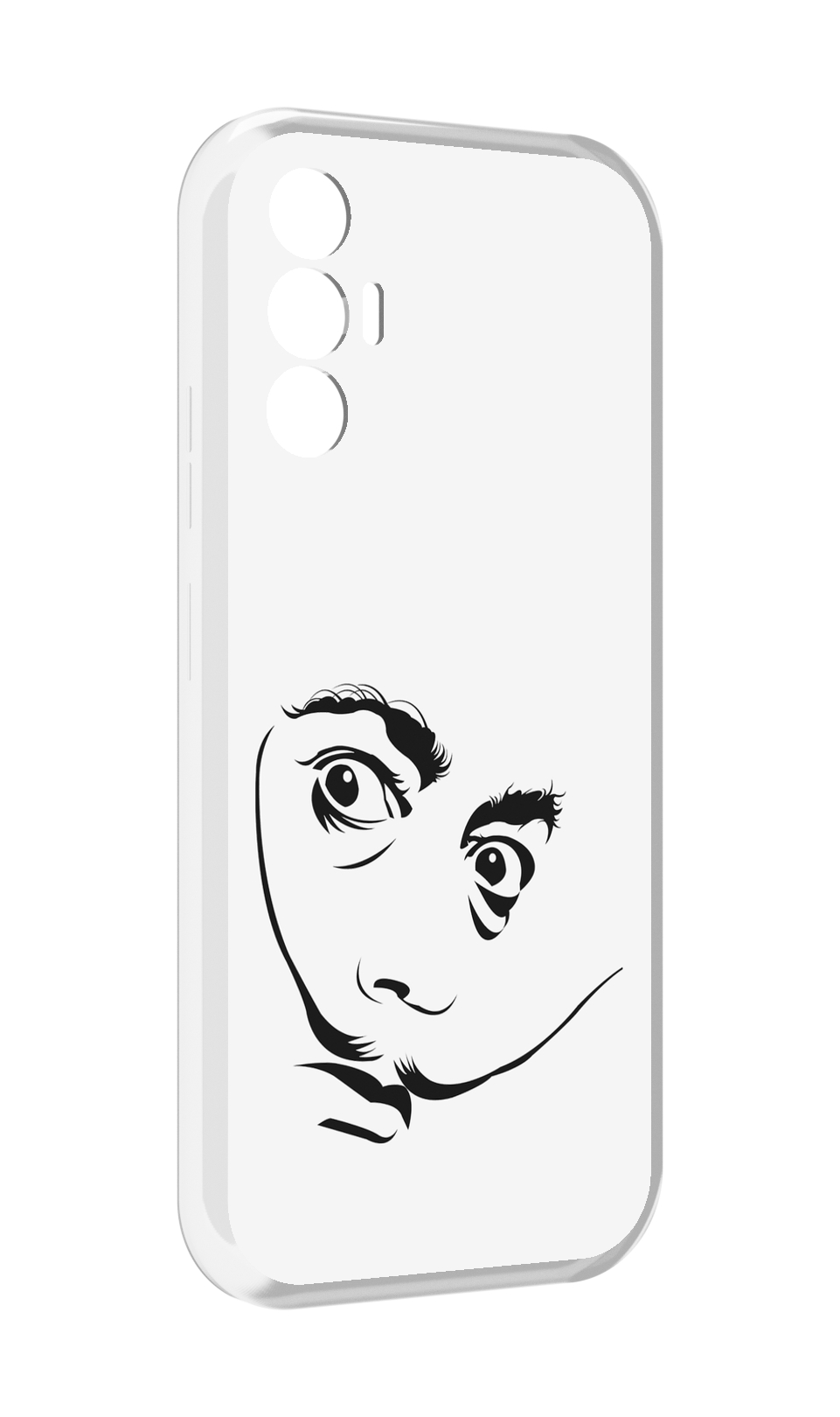 

Чехол MyPads мужчина с длинными усами для Tecno Pova 3, Прозрачный, Tocco
