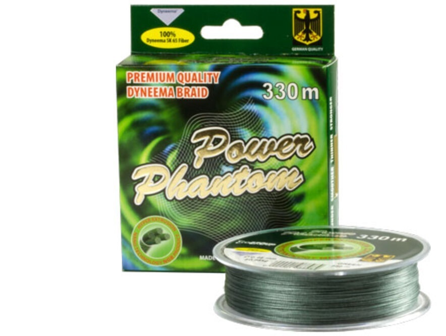 

Шнур Power Phantom 4x, 330m, зеленый (0,36 mm / 40,75 kg)