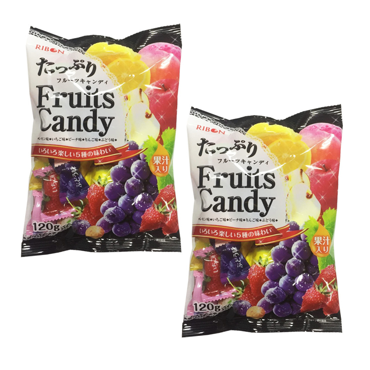 

Карамель Fruits Candy ассорти из 5 вкусов Ribon (2 шт. по 120 г)