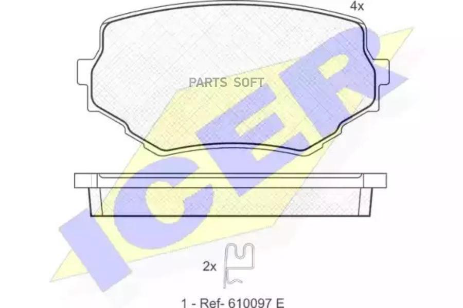 

Колодки торм.пер. SUZUKI Grand Vitara 1.9D/2.0-TD 12/94-3/98,Vitara 1.6-2.5/2.0TD 3/9 ICER