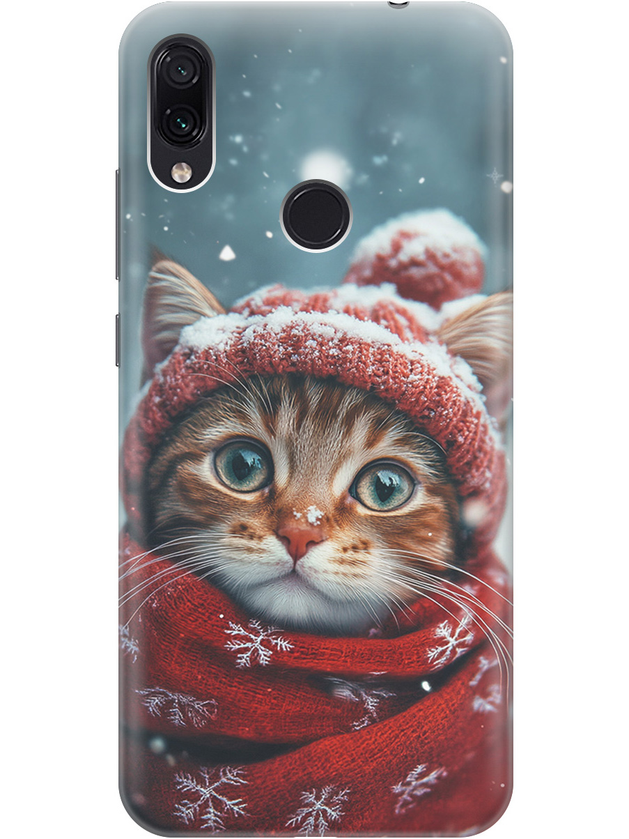 

Силиконовый чехол на Xiaomi Redmi Note 7 / Note 7 Pro с принтом "Котик и снегопад", Прозрачный;белый;желтый;красный;синий, 720434912