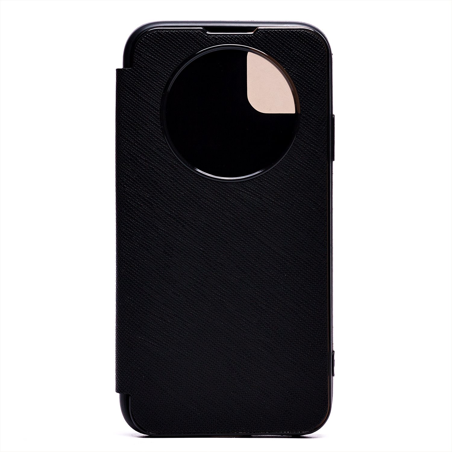 

Чехол iPhone 11 флип боковой кожзам №4 <черный>, iPhone 11