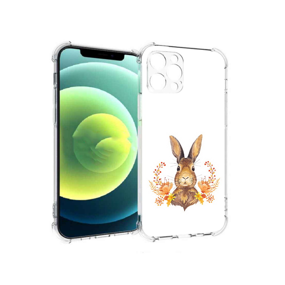 

Чехол MyPads Tocco для Apple iPhone 12 Pro зайка в цветах (PT157529.613.349), Прозрачный, Tocco