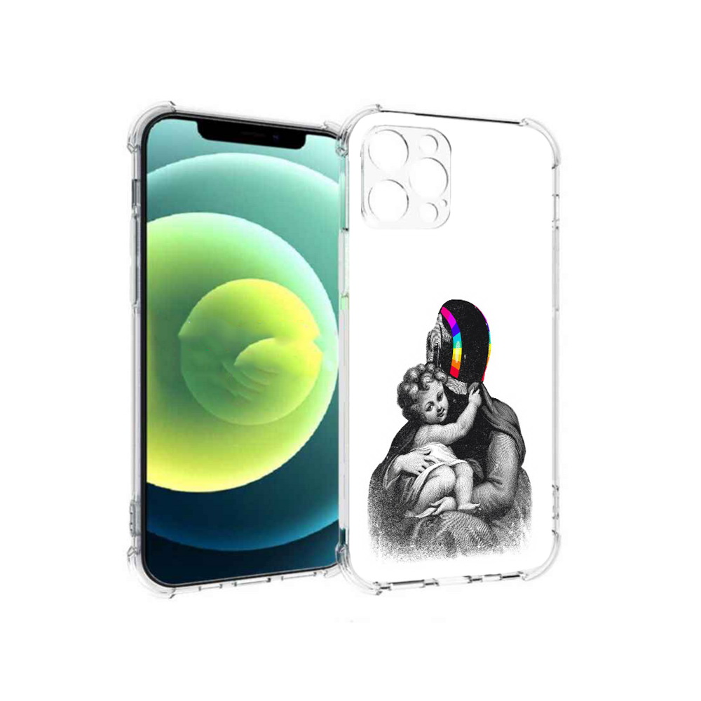 

Чехол MyPads Tocco для Apple iPhone 12 Pro защитник в шлеме (PT157529.613.350), Прозрачный, Tocco