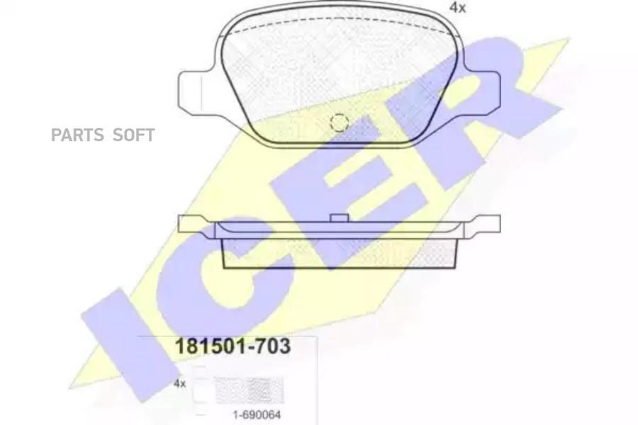 

Колодки торм.зад. FIAT 500/IDEA/PANDA/PUNTO/MUSA/YPSILON 1.4-1.9 09.99-> ICER