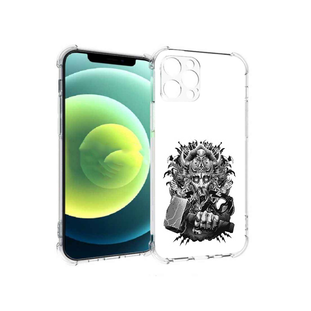 

Чехол MyPads Tocco для Apple iPhone 12 Pro злой тор (PT157529.613.363), Прозрачный, Tocco