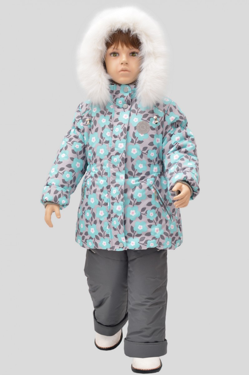 Комплект верхней одежды детский Rusland 35-21, бирюзовый, 98