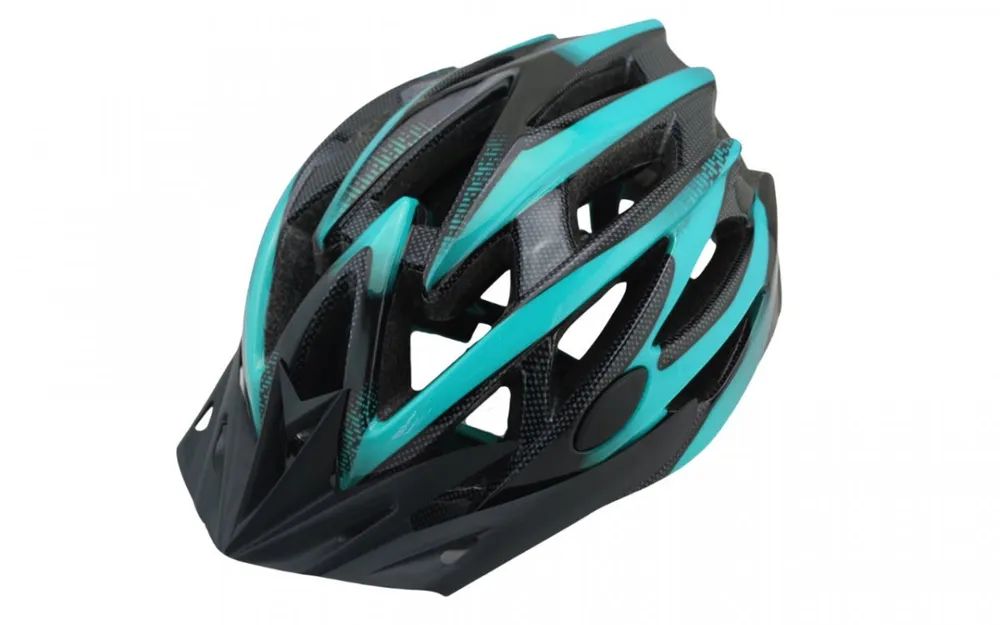 Шлем защитный STELS FSD-HL056 р.L (бирюзово-черный) 600302