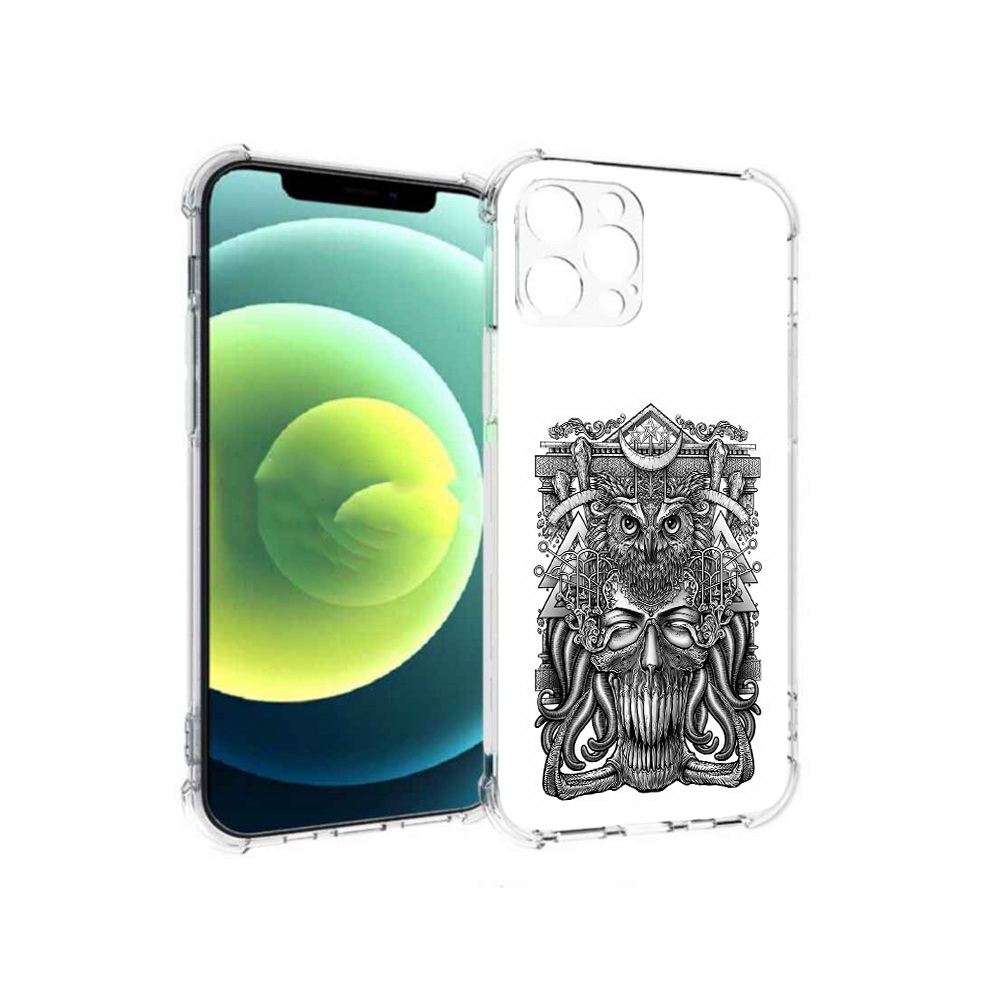 

Чехол MyPads Tocco для Apple iPhone 12 Pro зубастая сова (PT157529.613.369), Прозрачный, Tocco