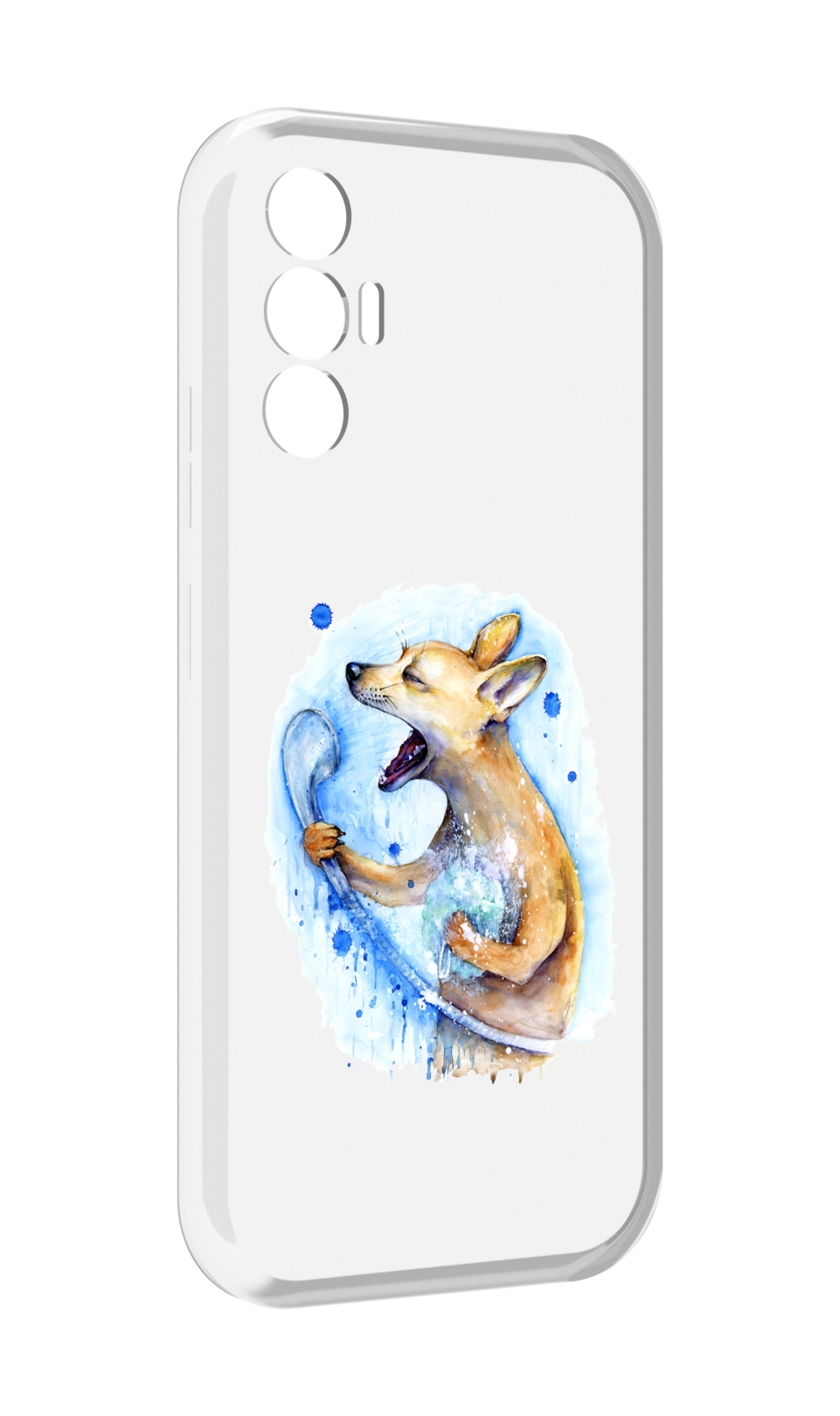 

Чехол MyPads пение в душе для Tecno Pova 3, Прозрачный, Tocco