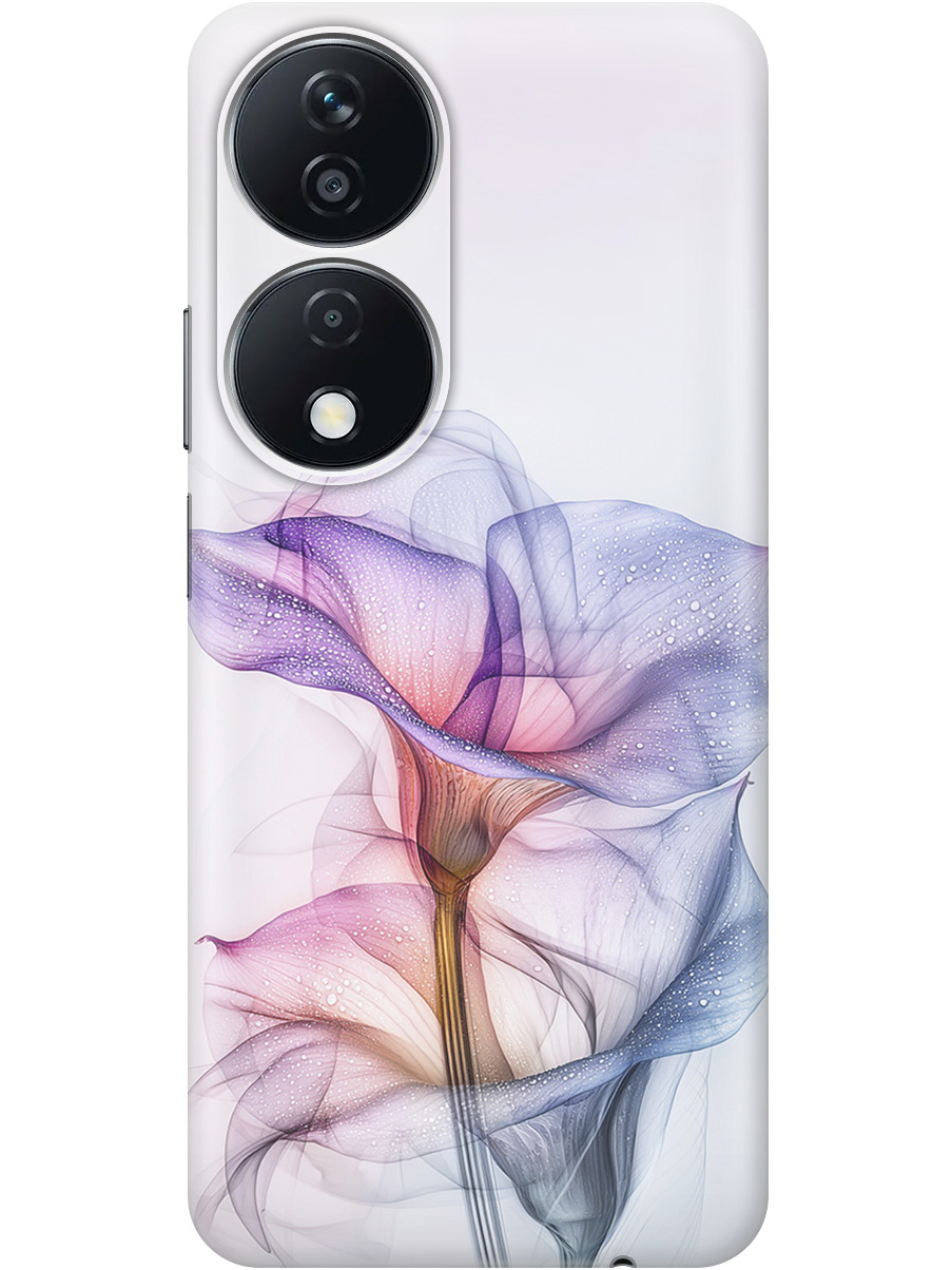 

Силиконовый чехол на Honor X7b с принтом "Прозрачные калы", Прозрачный;белый;серый;фиолетовый, 781972121