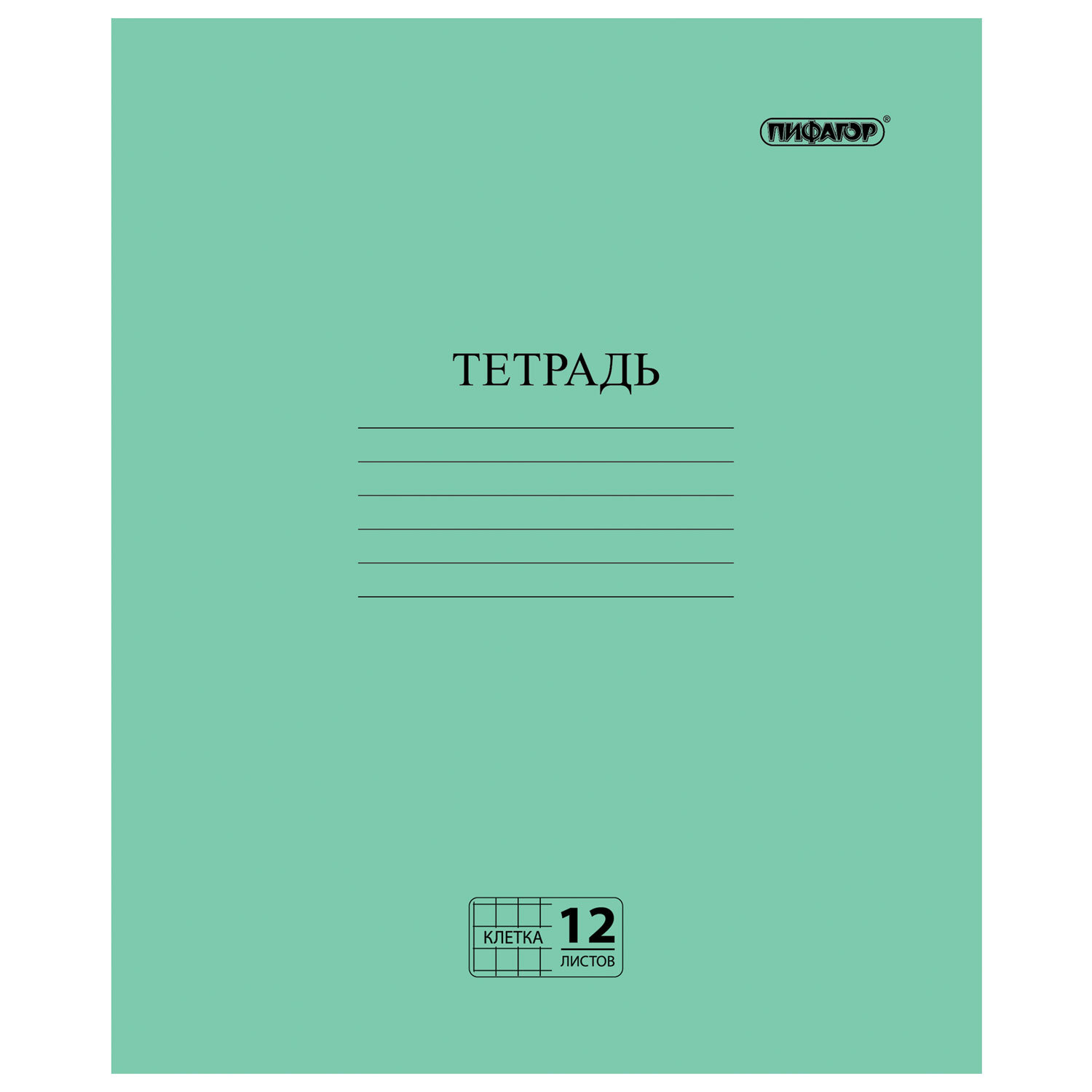 Тетрадь школьная Пифагор 104984 Пифагор клетка 12 листов A5 1 шт 322₽