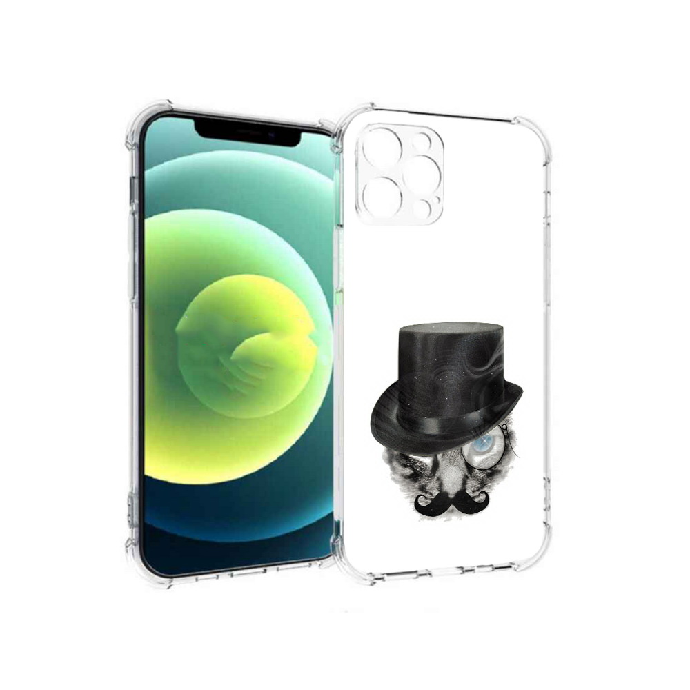 

Чехол MyPads Tocco для Apple iPhone 12 Pro интелегентный кот (PT157529.613.378), Прозрачный, Tocco