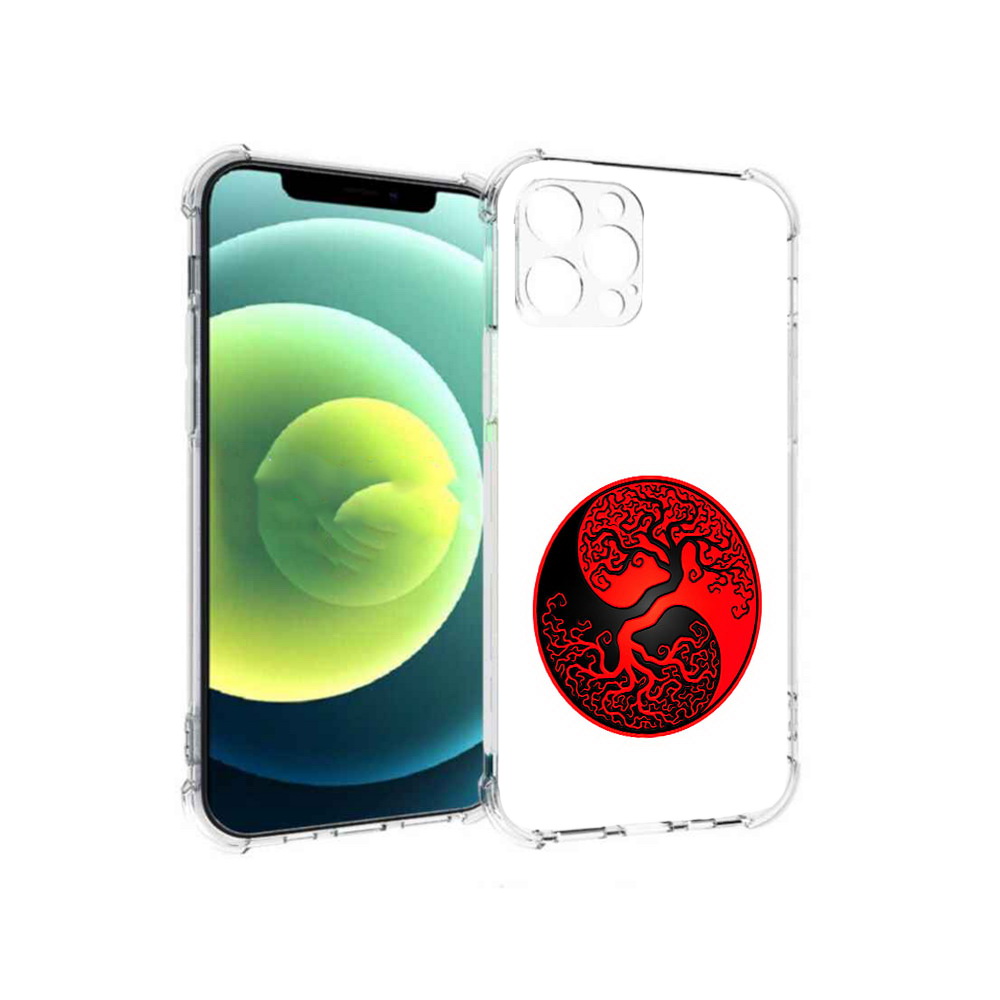 

Чехол MyPads Tocco для Apple iPhone 12 Pro инь янь дерево (PT157529.613.379), Прозрачный, Tocco