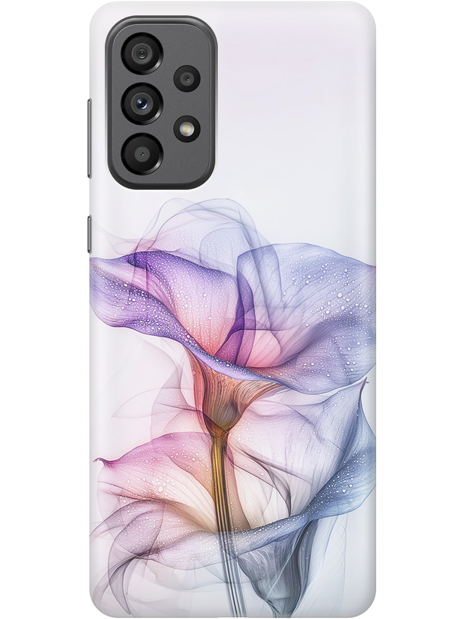 

Силиконовый чехол на Samsung Galaxy A73 5G с принтом "Прозрачные калы", Прозрачный;белый;серый;фиолетовый, 740133121