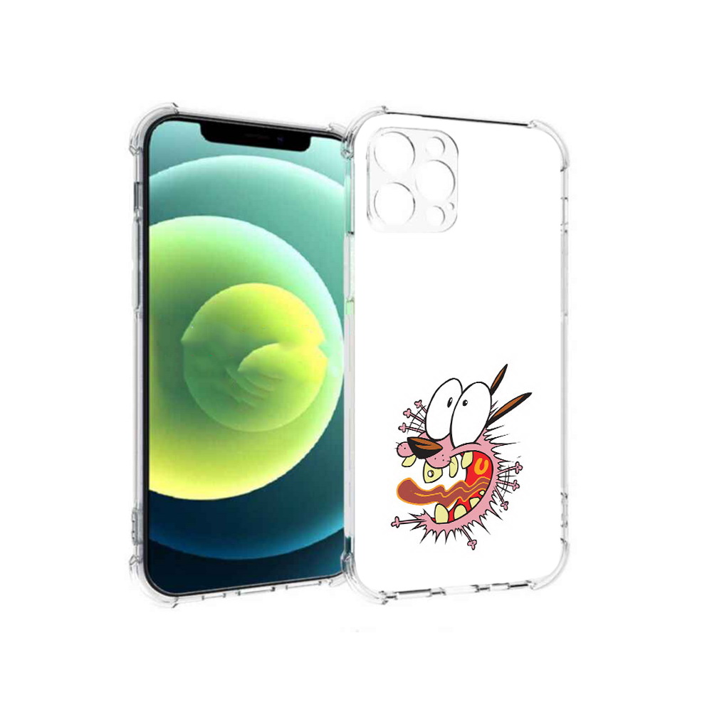 

Чехол MyPads Tocco для Apple iPhone 12 Pro испуганный бобик (PT157529.613.381), Прозрачный, Tocco