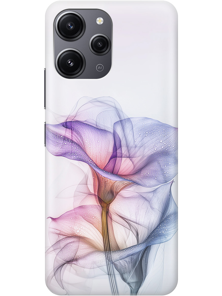 

Силиконовый чехол на Xiaomi Redmi 12 с принтом "Прозрачные калы", Прозрачный;белый;серый;фиолетовый, 772621721