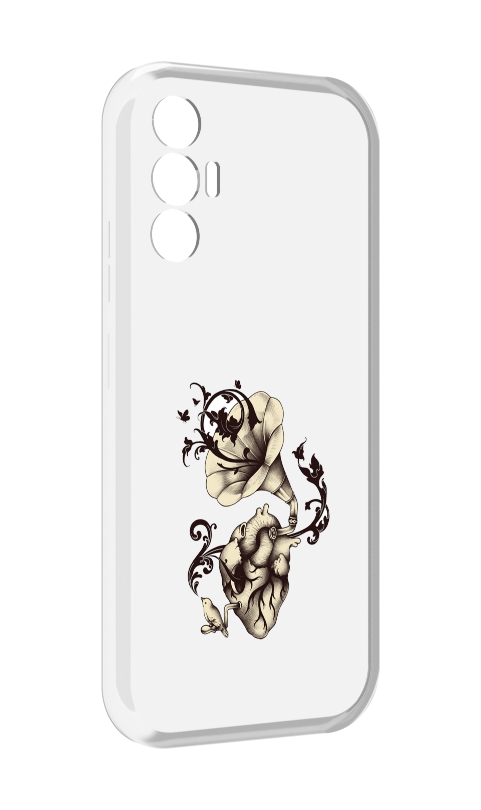 

Чехол MyPads Граммофон для Tecno Pova 3, Прозрачный, Tocco
