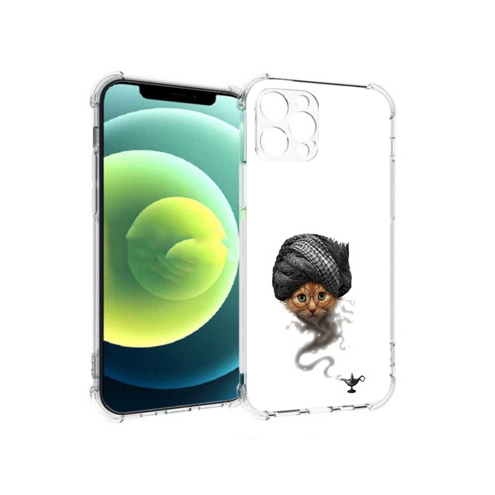 

Чехол MyPads Tocco для Apple iPhone 12 Pro кот джин (PT157529.613.398), Прозрачный, Tocco