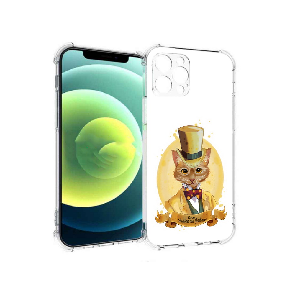 

Чехол MyPads Tocco для Apple iPhone 12 Pro кот юрист (PT157529.613.401), Прозрачный, Tocco