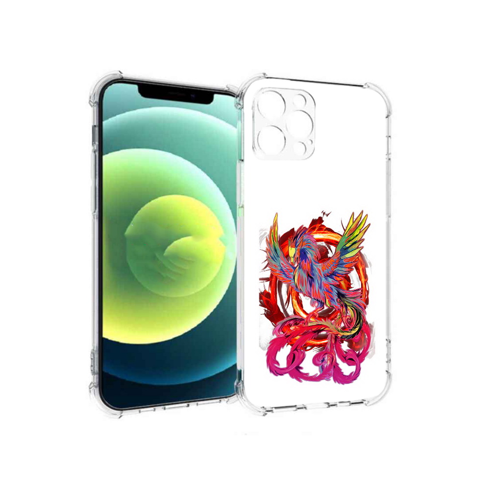 

Чехол MyPads Tocco для Apple iPhone 12 Pro красочный феникс (PT157529.613.414), Прозрачный, Tocco