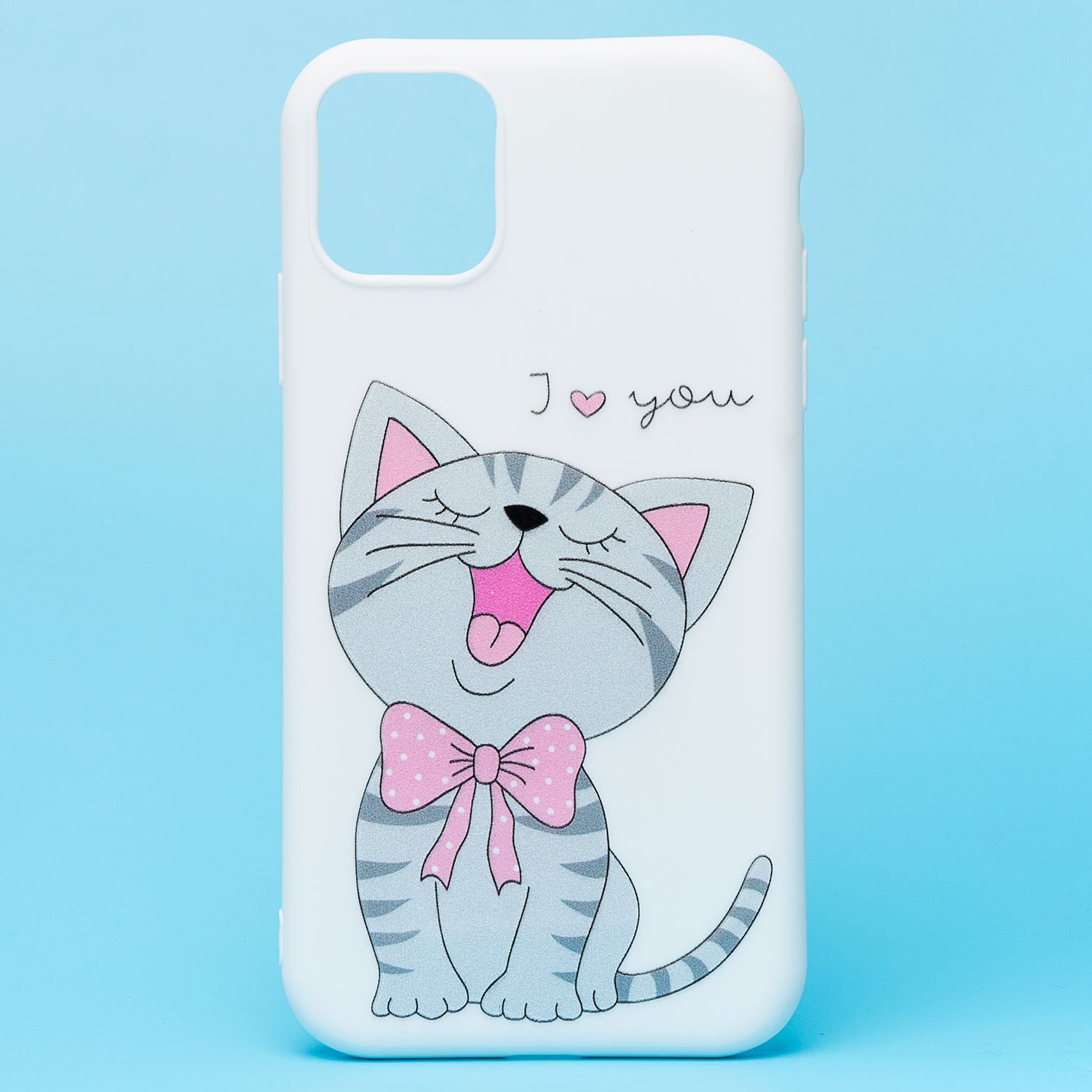 

Чехол iPhone 11 силиконовый (рис. 302/004), Белый, iPhone 11