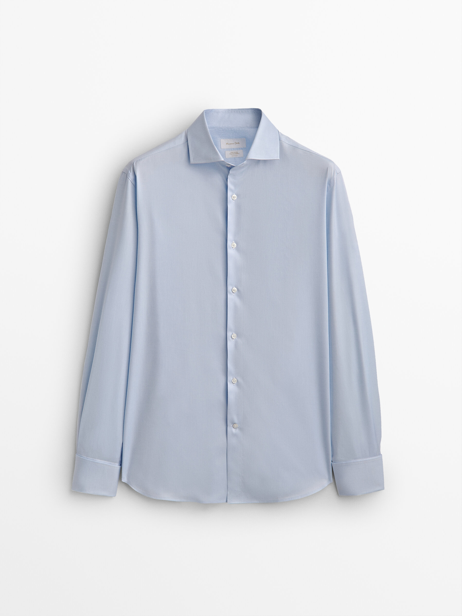 

Рубашка мужская Massimo Dutti 00146651403 голубая 39, 00146651403