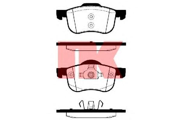 

Тормозные колодки Nk дисковые 224820
