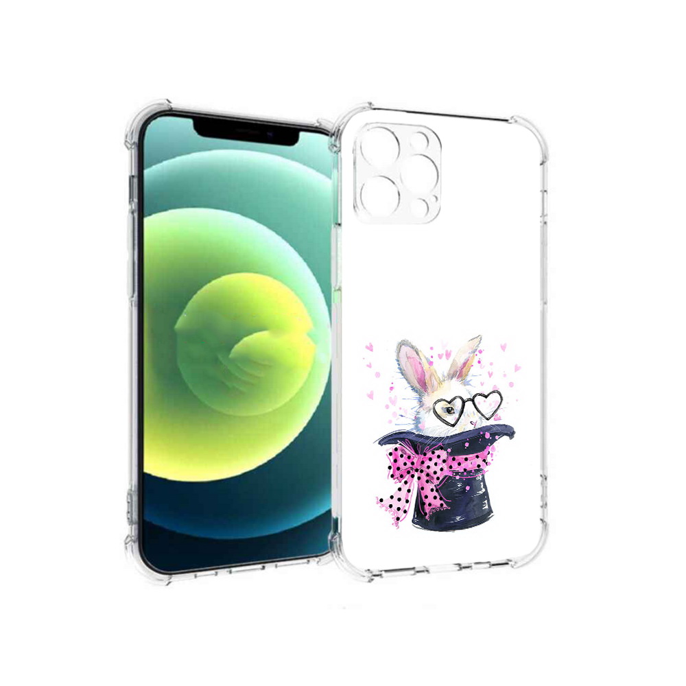 

Чехол MyPads Tocco для Apple iPhone 12 Pro кролик в шляпе (PT157529.613.418), Прозрачный, Tocco