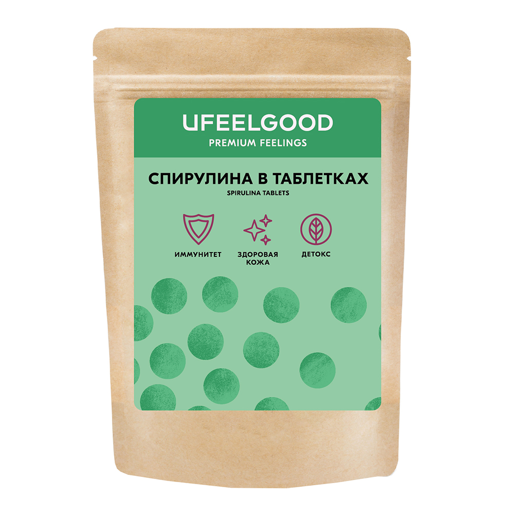 Спирулина прессованная / Spirulina pressed in tab form - Ufeelgood