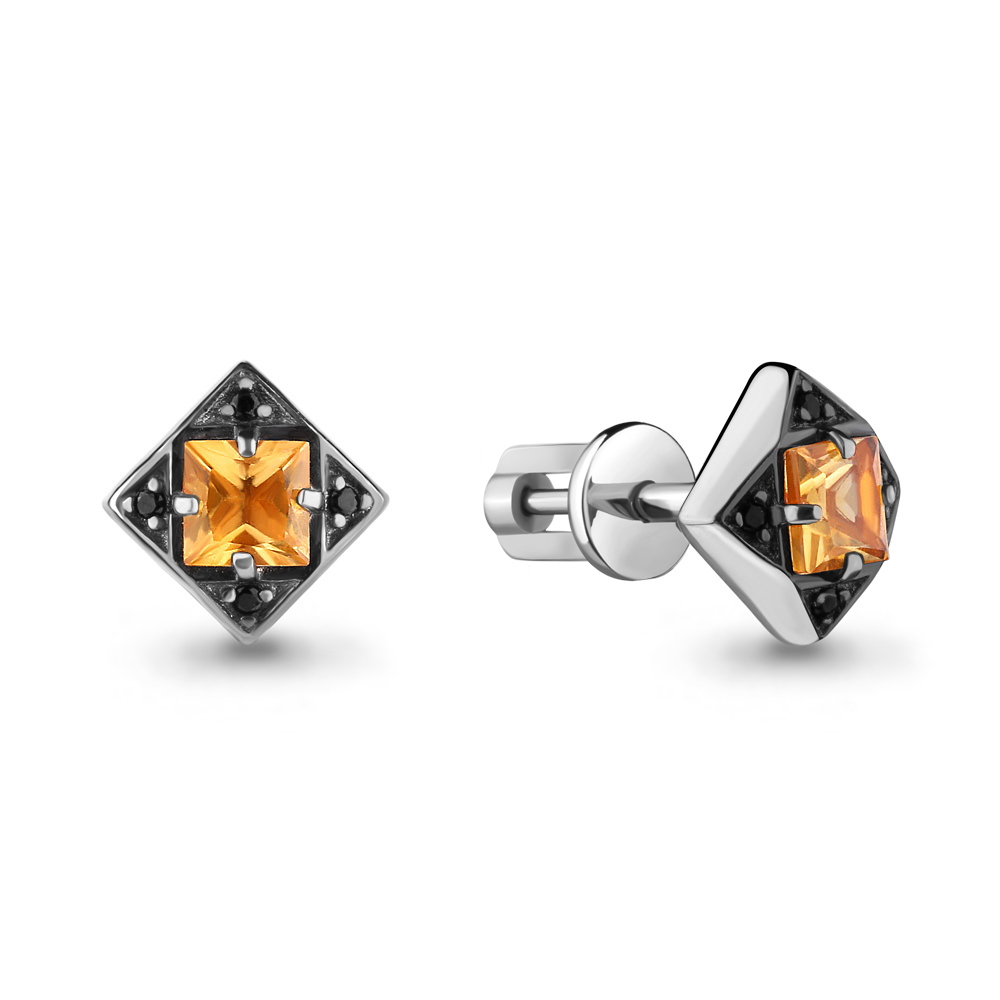 

Серьги-пусеты из серебра с кристаллом Aquamarine 4486506Ч_925_р, 4486506Ч_925_р