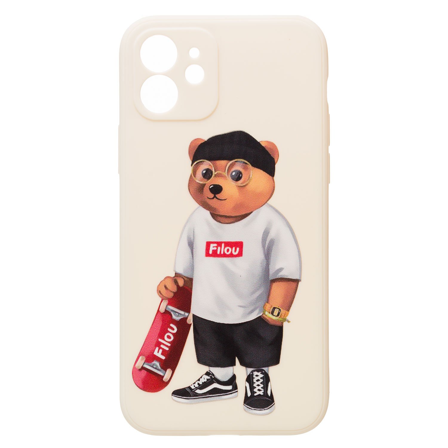 

Чехол iPhone 12 силиконовый (рис. 307/004), Белый, iPhone 12