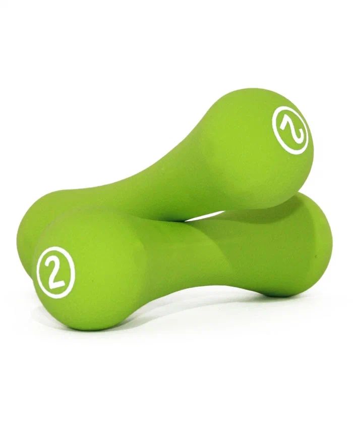 

Гантель неопреновая LiveUp NEOPRENE DUMBBELL 2х2кг (зеленый) LS2002-B2