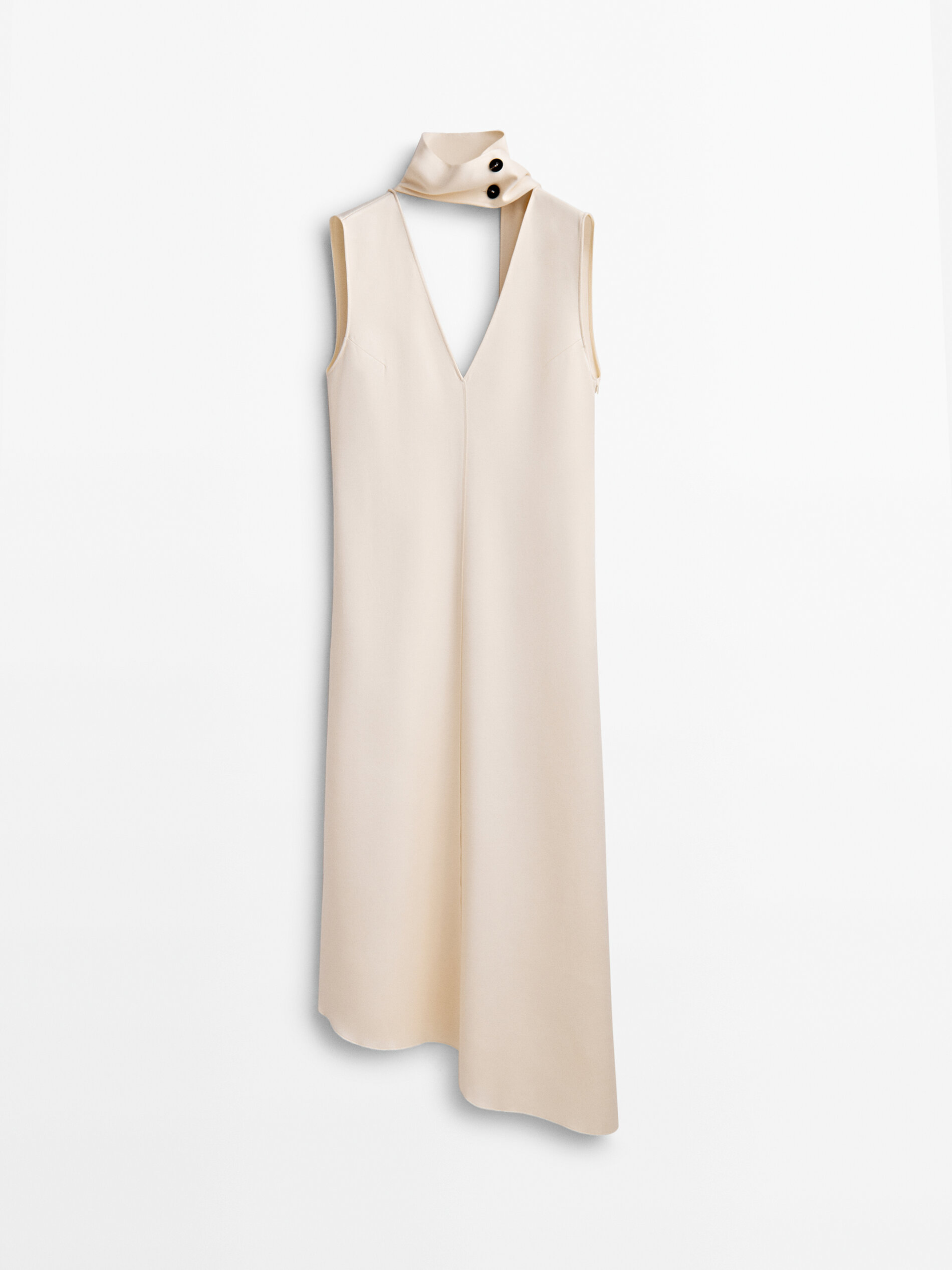 

Платье женское Massimo Dutti 06692706712 белое S, 06692706712