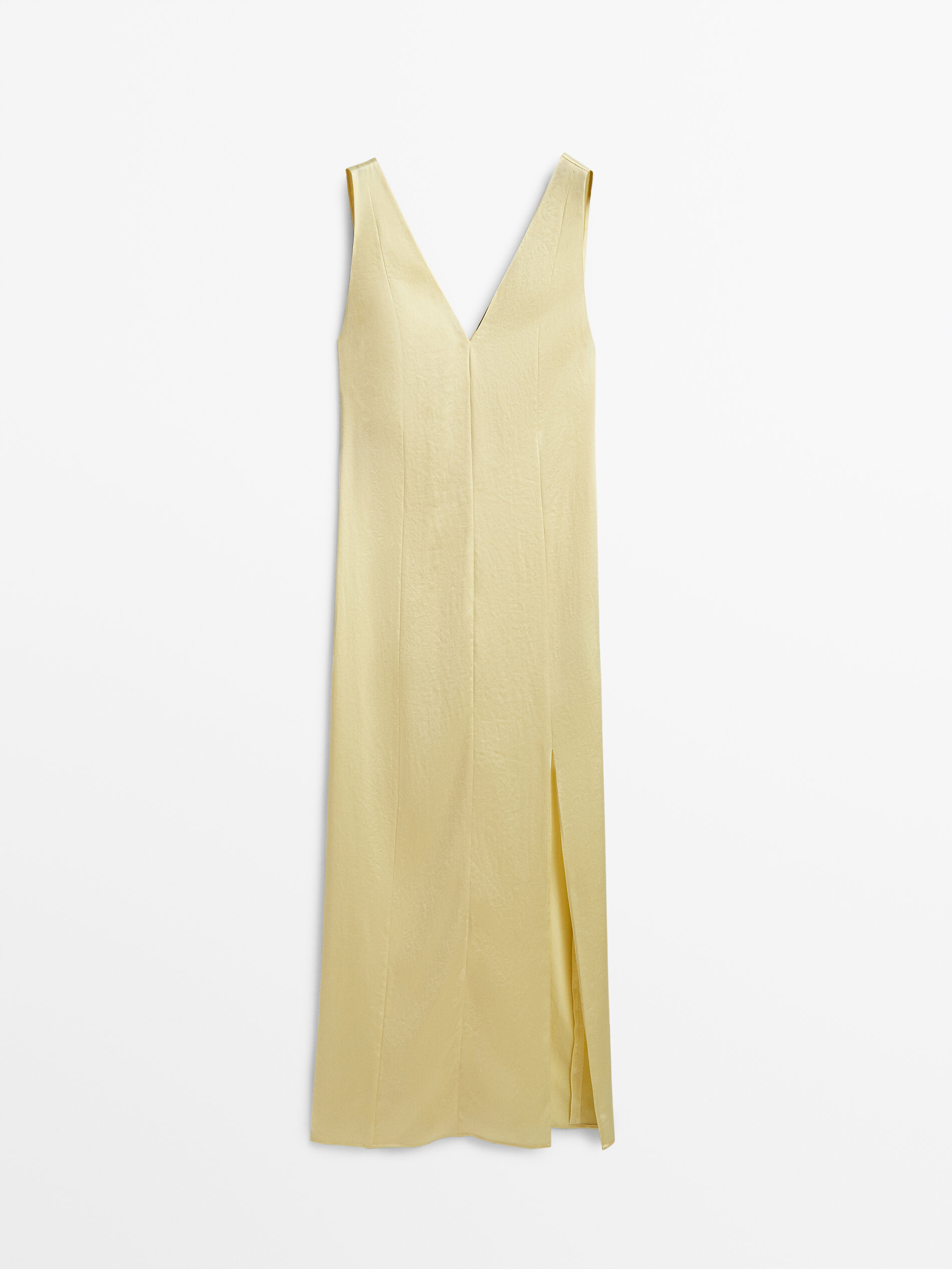 

Платье женское Massimo Dutti 06605722726 желтое S, 06605722726