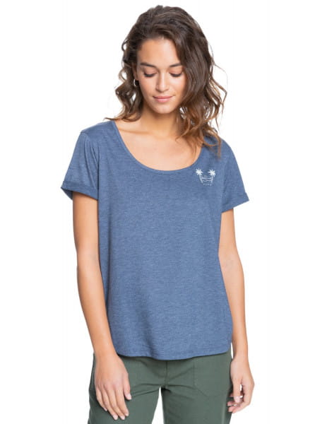 фото Футболка женская roxy erjzt05267 синяя s