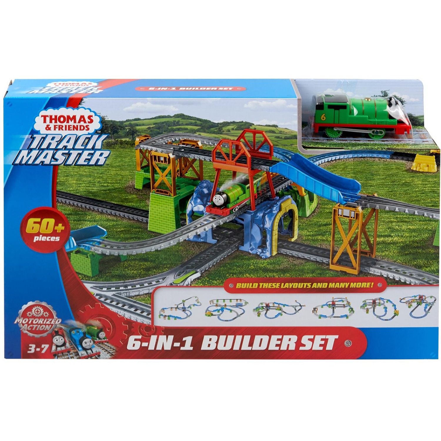 Игровой набор Thomas & Friends Железная дорога 6 в 1 TrackMaster, GBN45
