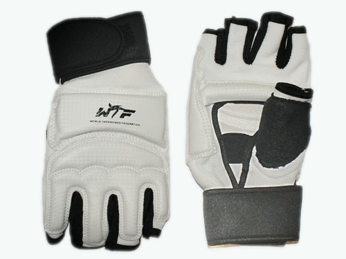 Перчатки для тхеквондо с напульсником на липучке. Размер L. :(ZZT-004L):